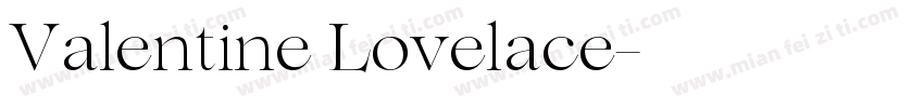 Valentine Lovelace字体转换